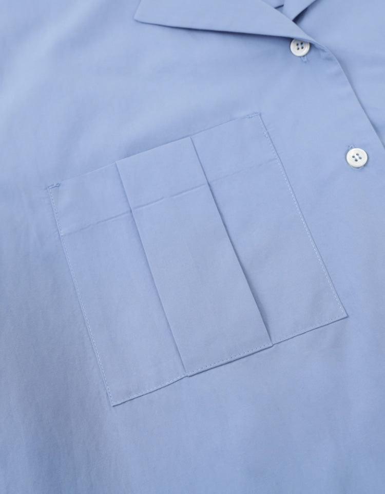 Depound - Open Collar Shirts - Blue 開領裇衫 - SOUL SIMPLE HK