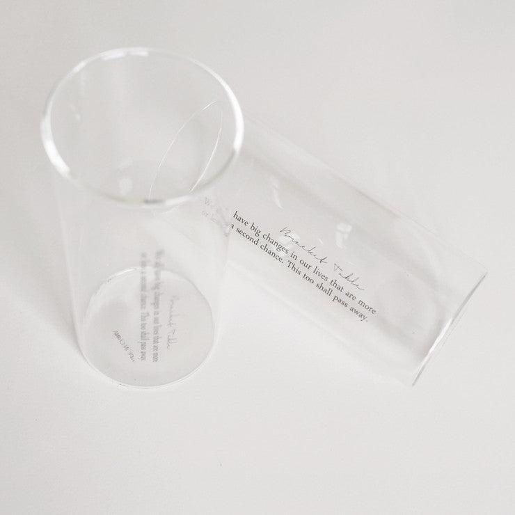 BRACKET TABLE Lettering Glass 400ml 玻璃杯 - SOUL SIMPLE HK