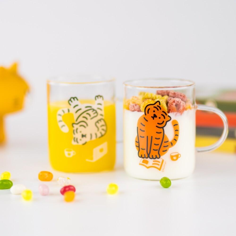 【現貨】Muzik Tiger Glass Mug 耐熱玻璃杯 300ml（2色） - SOUL SIMPLE HK