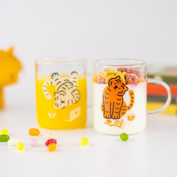 【現貨】Muzik Tiger Glass Mug 耐熱玻璃杯 300ml（2色） - SOUL SIMPLE HK