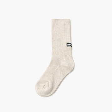 Depound - Logo Ribbed Socks - Melange Oatmeal 襪子