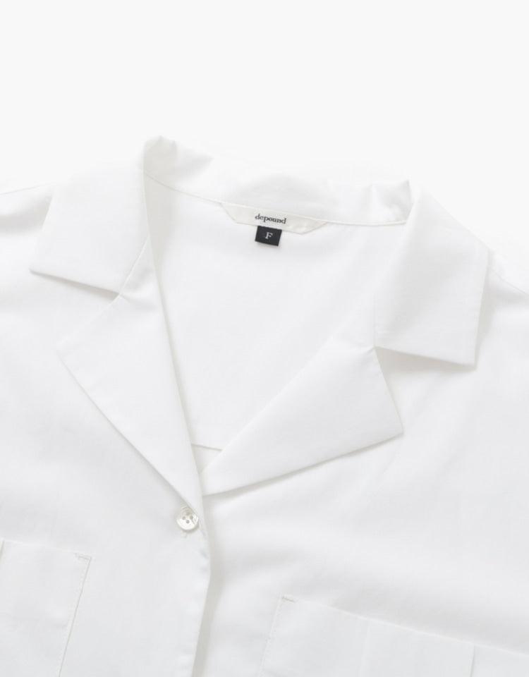 Depound - Open Collar Shirts - White 開領裇衫 - SOUL SIMPLE HK