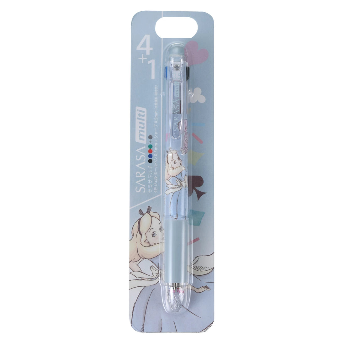 日本迪士尼 Disney Alice&Dinah&Cheshire Cat Sarasa Multi Pen 0.5