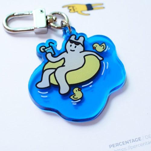 Percentage/Design p/d 幽靈大軍 Duck & Tube Gordy Keyring 鎖匙扣 - SOUL SIMPLE HK