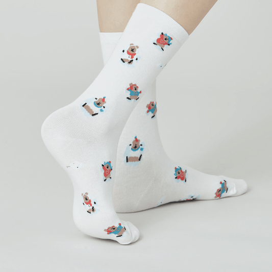 Dinotaeng Marshville Snow Angel Single Socks 長襪 - SOUL SIMPLE HK