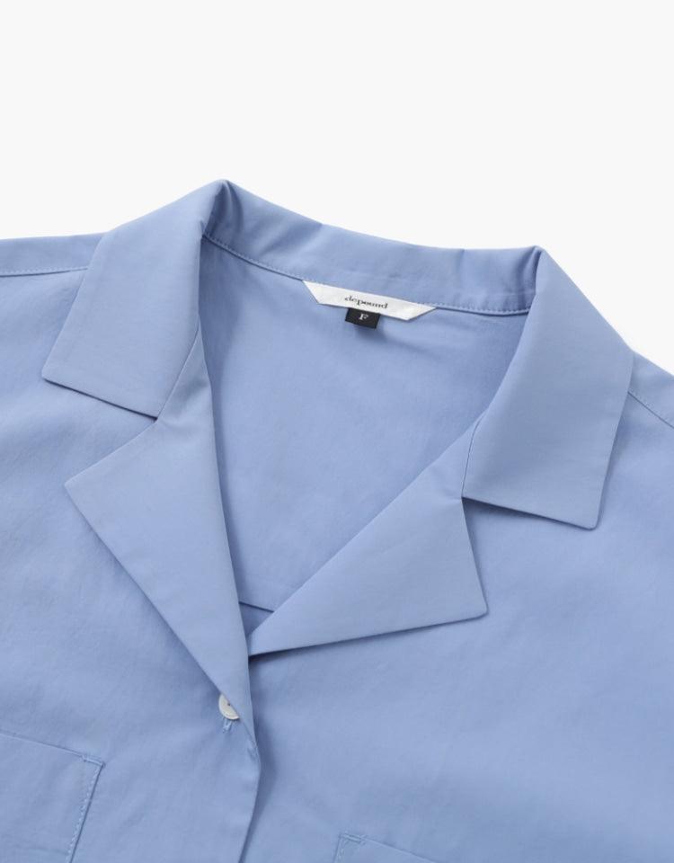 Depound - Open Collar Shirts - Blue 開領裇衫 - SOUL SIMPLE HK