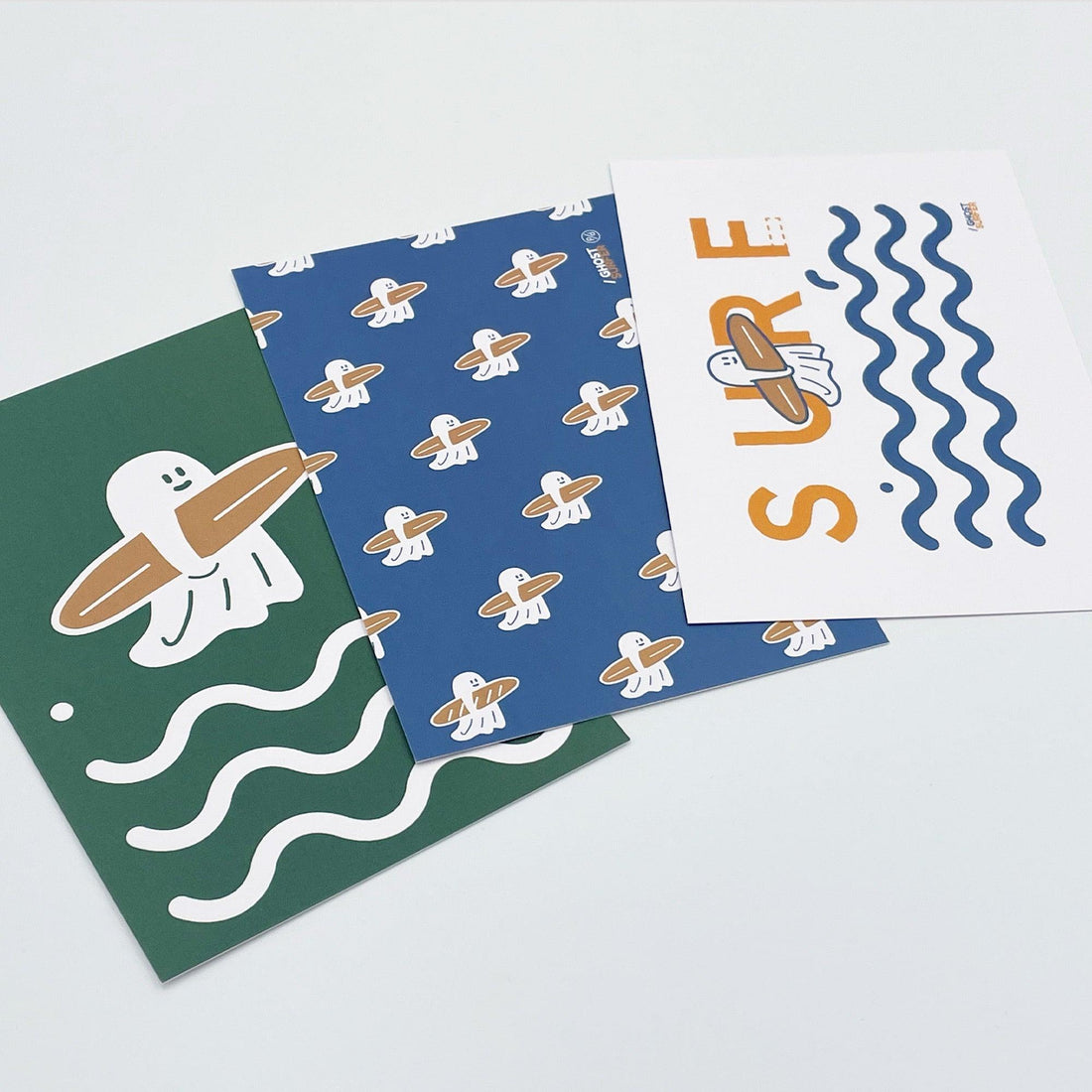 Percentage/Design p/d 幽靈大軍 Gordy Surfer Postcard 明信片（3款） - SOUL SIMPLE HK