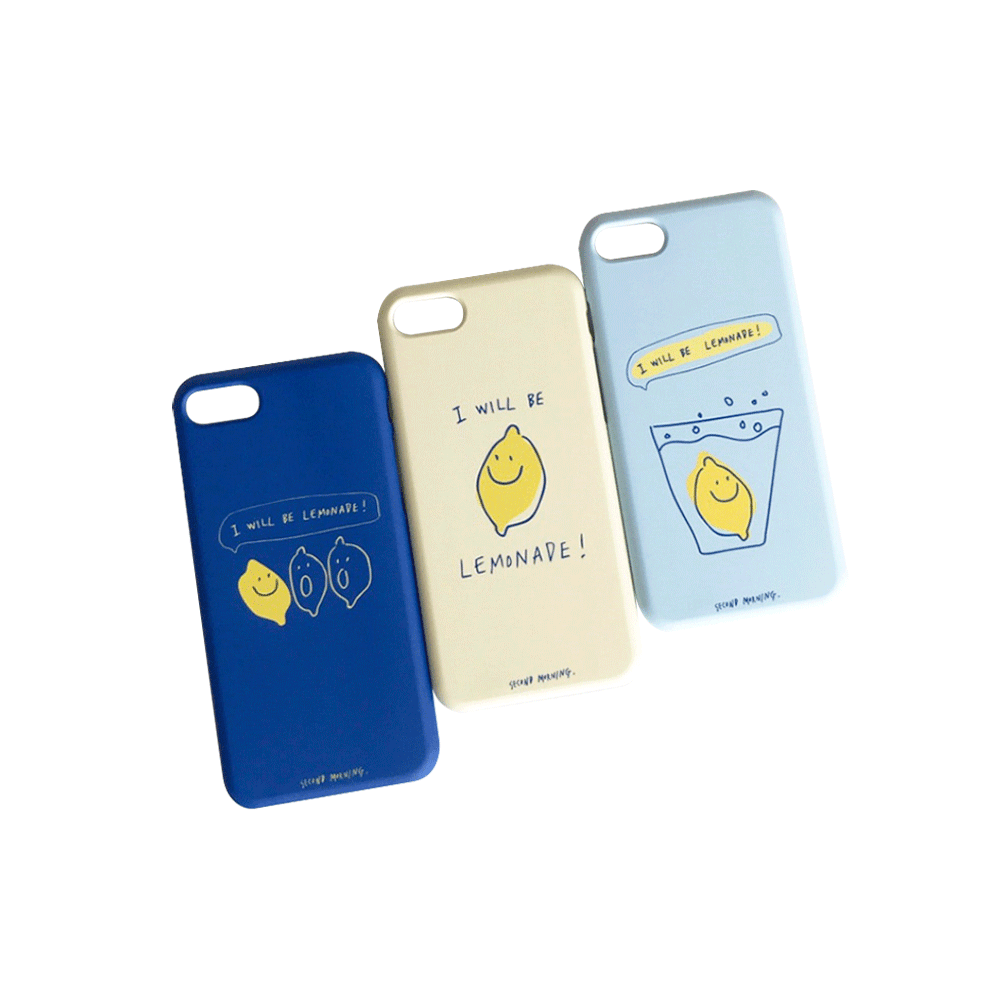 Second Morning Lemonade Hard Phone Case 手機保護硬殼（3款） - SOUL SIMPLE HK