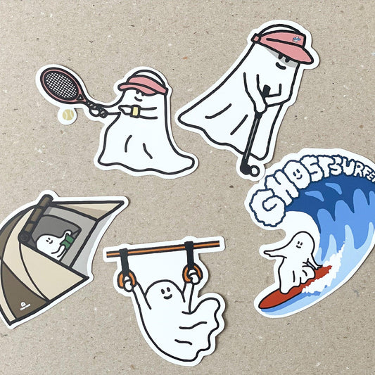【現貨】Percentage/Design p/d 幽靈大軍 Big Removable Package Sticker 貼紙 Vol.7 （5p） - SOUL SIMPLE HK
