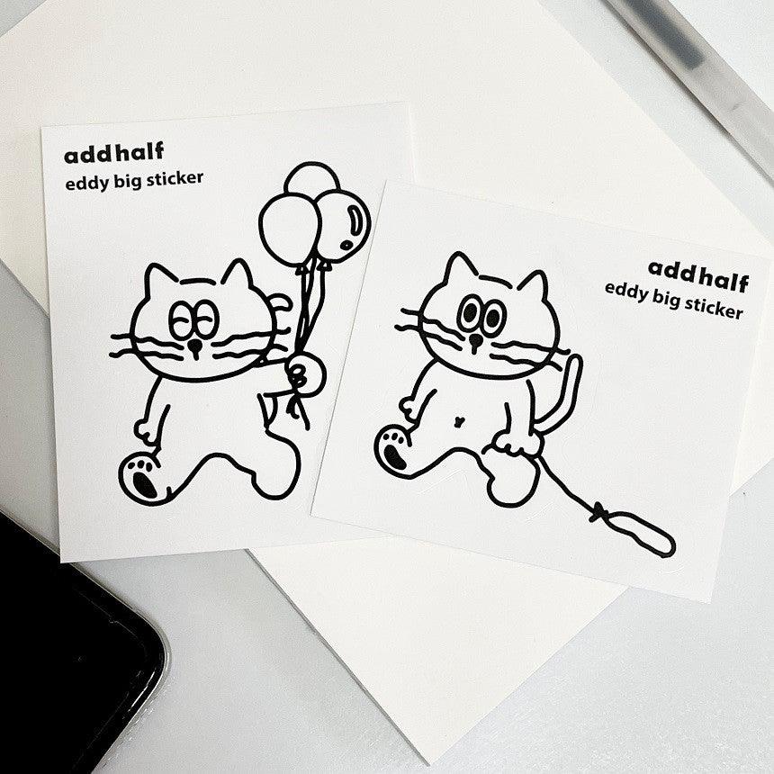 ADDHALF Eddy Big Removable Sticker Pack 貼紙套裝（6p） - SOUL SIMPLE HK