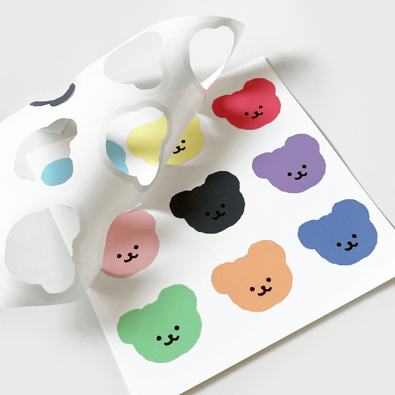 TETEUM Big Color - Bear Sticker 貼紙 - SOUL SIMPLE HK