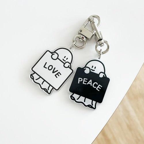 Percentage/Design p/d 幽靈大軍 Love & Peace Keyring 鎖匙扣 - SOUL SIMPLE HK