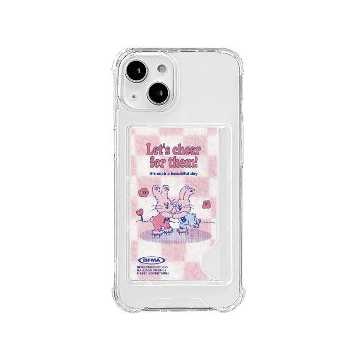 BALLOON FRIENDS Let's Cheer for Them Tank Phonecase 手機保護軟殼（有卡套） - SOUL SIMPLE HK