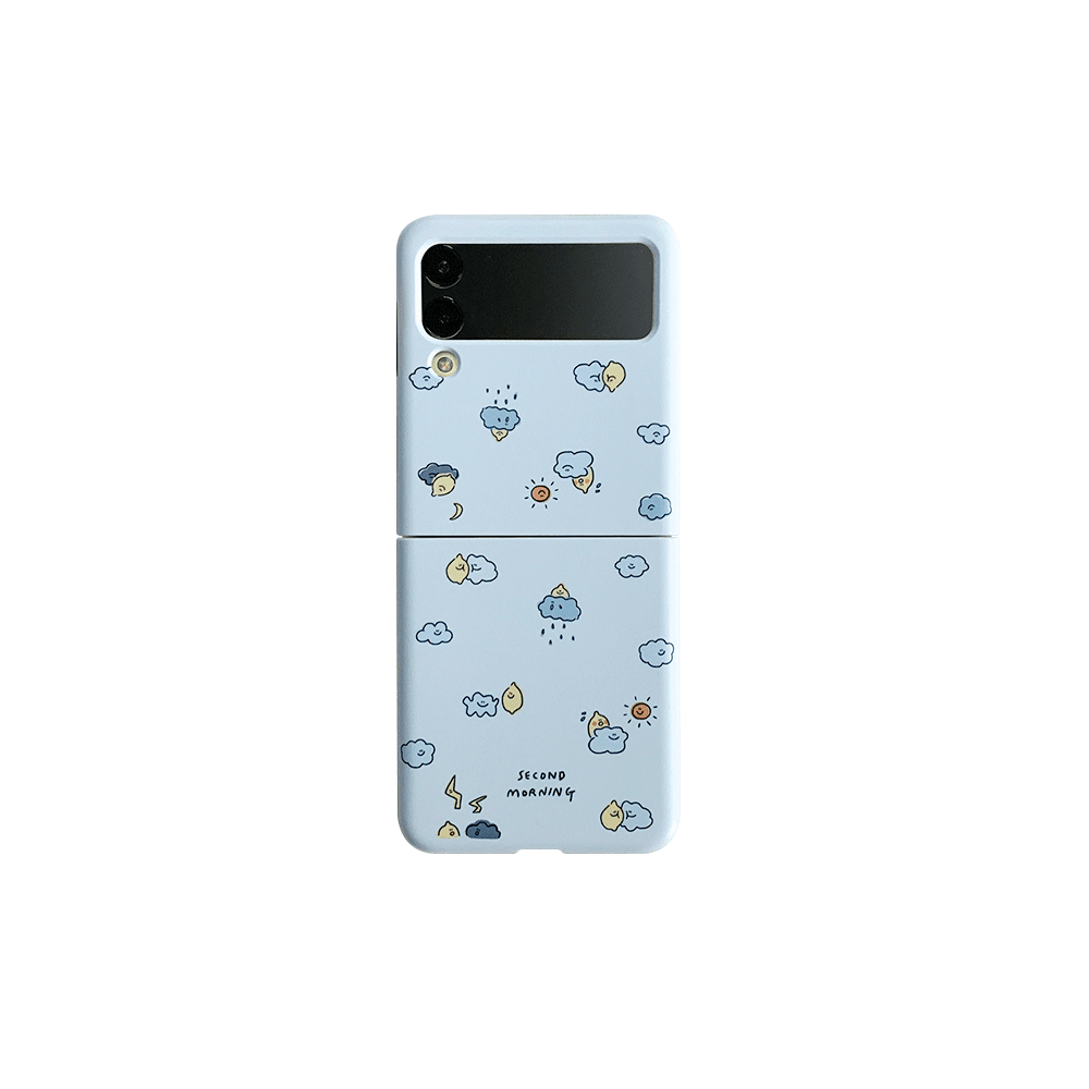 Second Morning Lemony & Cloud Z Flip 3 / 4 Hard Phone Case 手機保護硬殼 - SOUL SIMPLE HK