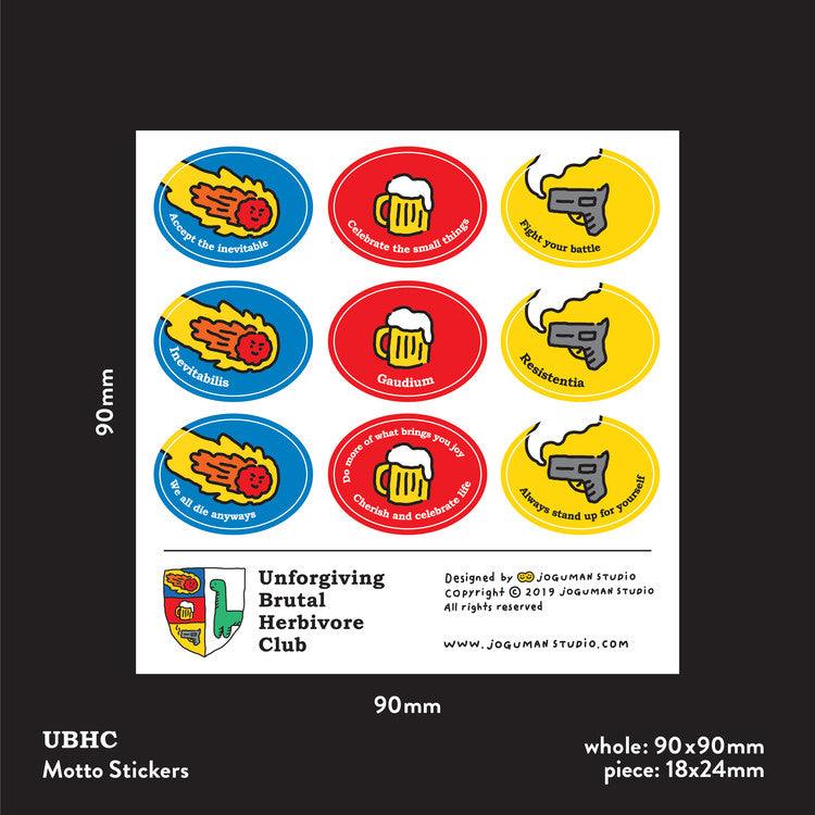 【現貨】Joguman Studio UBHC Motto Sticker UBHC標誌貼紙 - SOUL SIMPLE HK