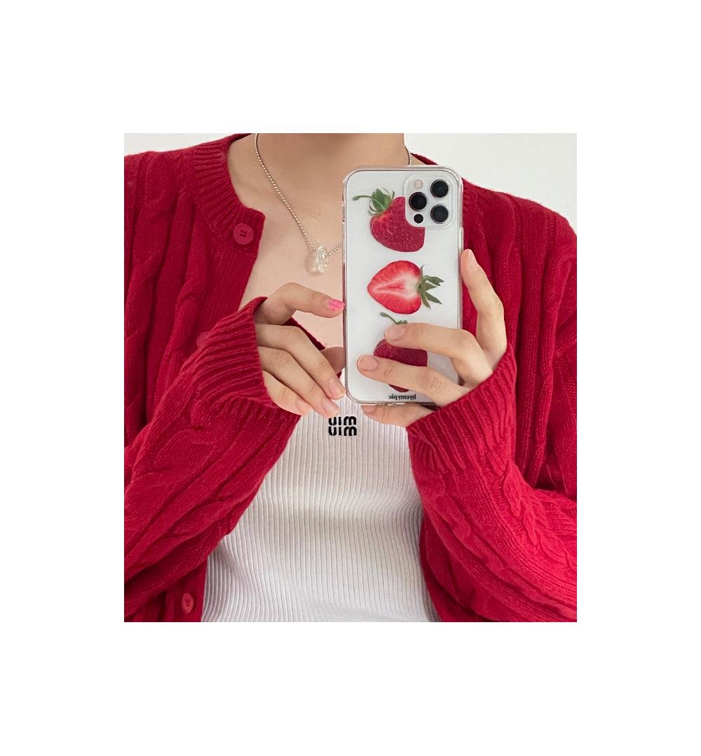Byemypie Strawberry Lover Hardjelly Phone Case 手機保護殻