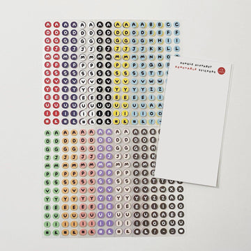 TETEUM Dongle Alphabet & Number Sticker 貼紙（2款） - SOUL SIMPLE HK