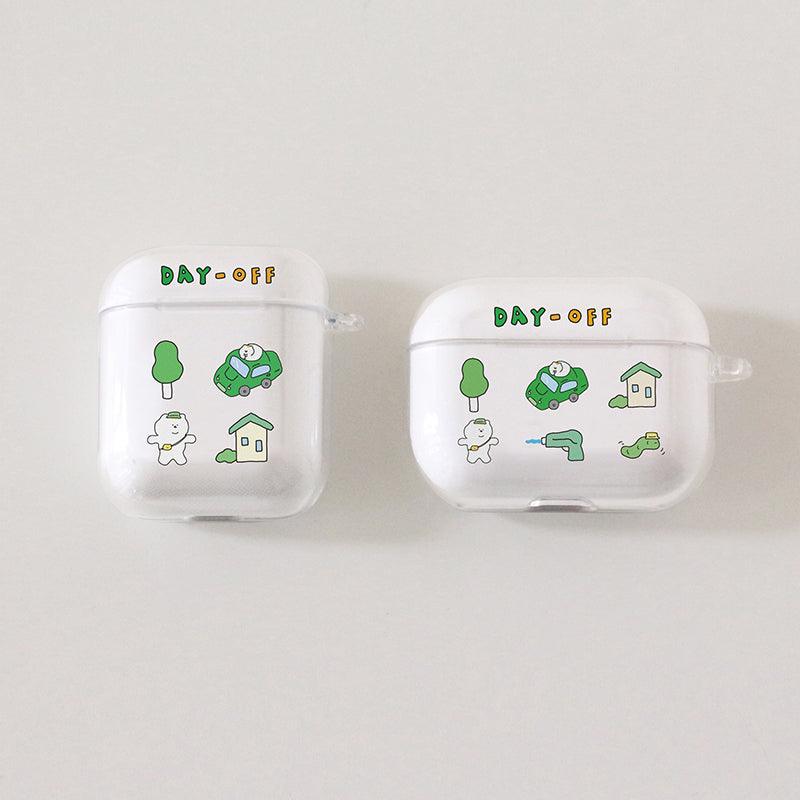 3months Day Off Green Airpods/Pro Case 耳機保護硬殼 - SOUL SIMPLE HK