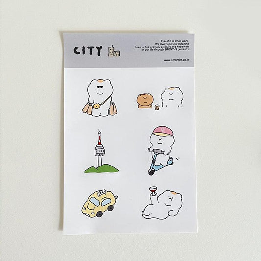 3months City Sticker 貼紙（2p） - SOUL SIMPLE HK