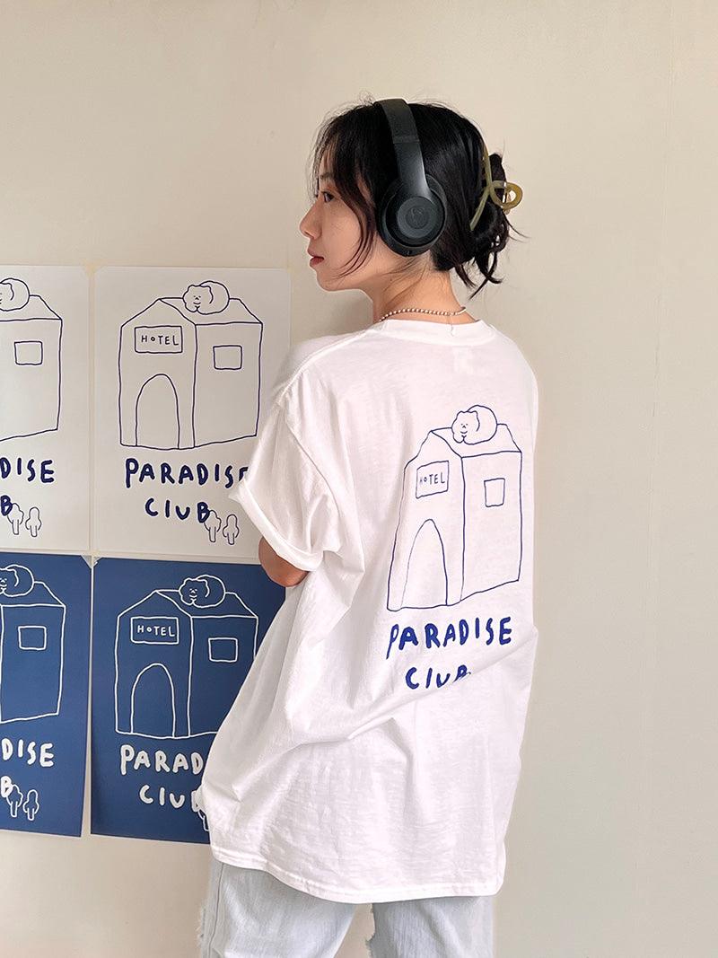 3months Paradise club T-shirt (Blue) 裇衫 - SOUL SIMPLE HK