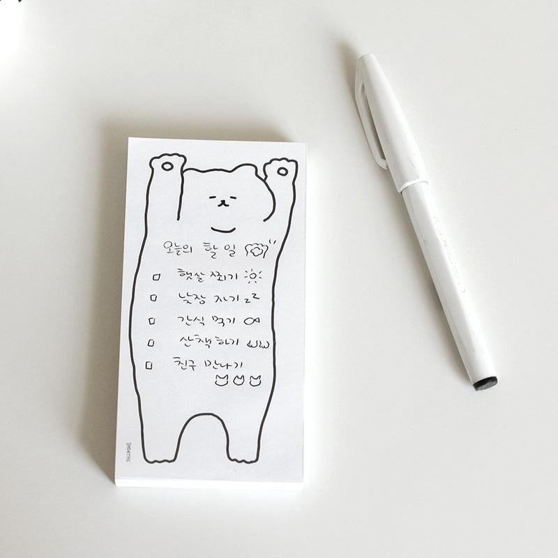 3months Sleeping Cat Memo Pad 便條紙 - SOUL SIMPLE HK