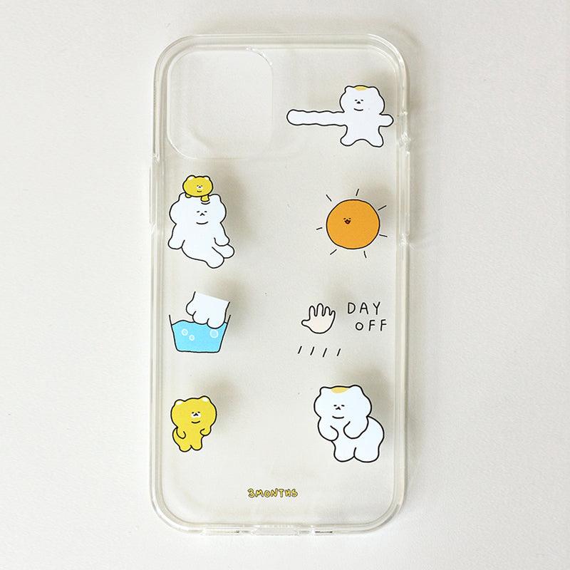 3months Day Off Orange Jelly Phone Case 手機保護軟殻 - SOUL SIMPLE HK