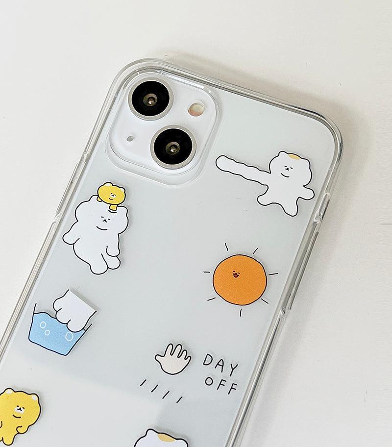 3months Day Off Orange Jelly Phone Case 手機保護軟殻 - SOUL SIMPLE HK