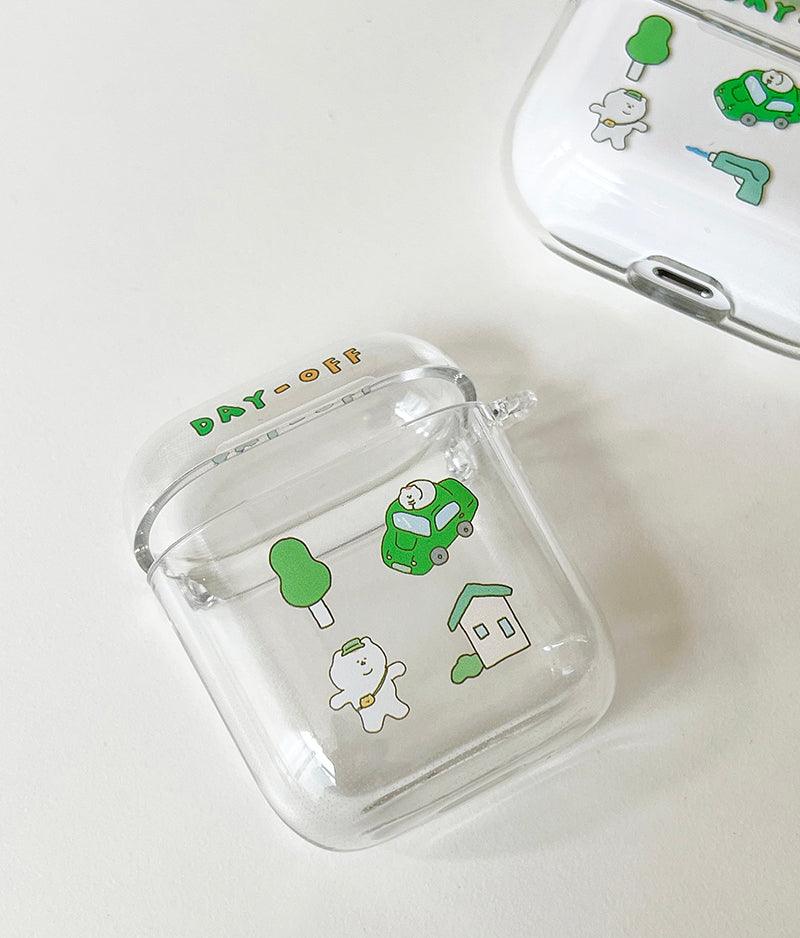 3months Day Off Green Airpods/Pro Case 耳機保護硬殼 - SOUL SIMPLE HK