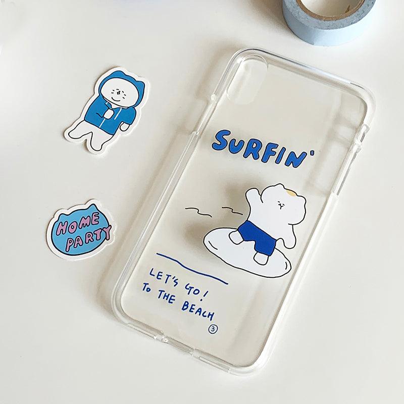 3months Surfing Ueong Jelly Phone Case 滑浪悠仔 手機保護軟殻 - SOUL SIMPLE HK