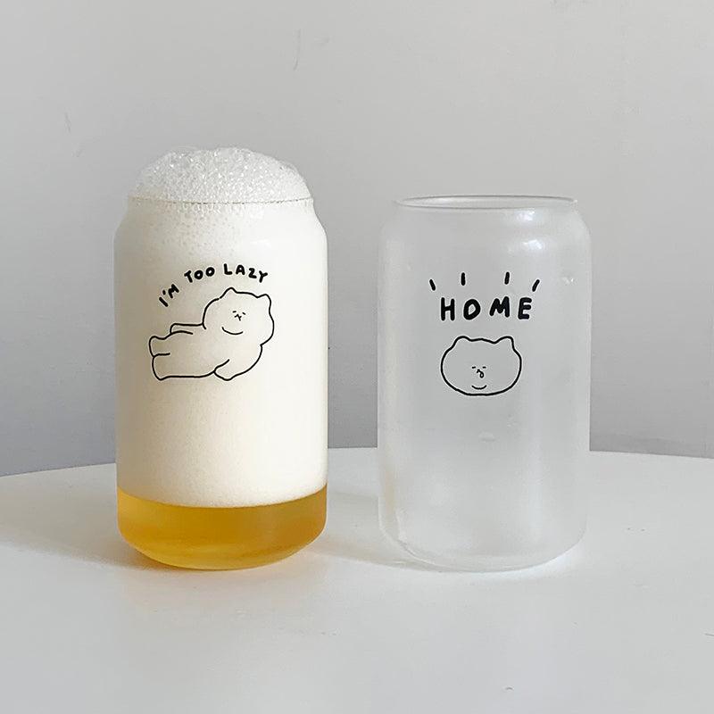 3months Lazy, Home Glass Cup 耐熱玻璃杯（2款） - SOUL SIMPLE HK