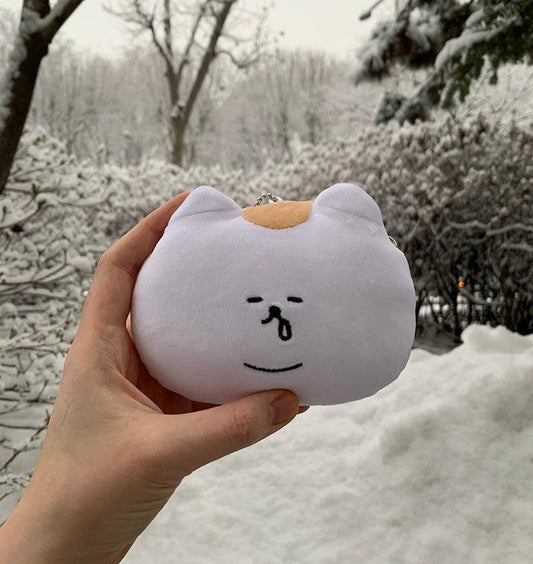3months Ueong Face Soft Plush Keyring Pouch 悠仔收納包鑰匙扣 - SOUL SIMPLE HK