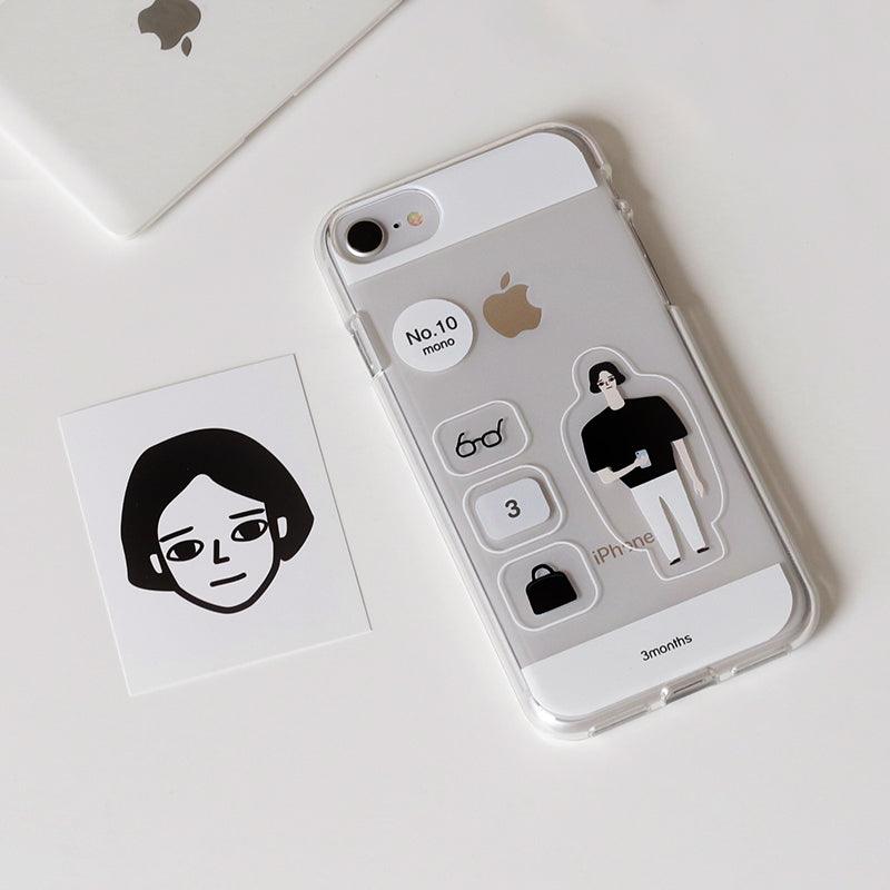 3months Ver.10 Mono Jelly Phone Case 手機保護殻 - SOUL SIMPLE HK