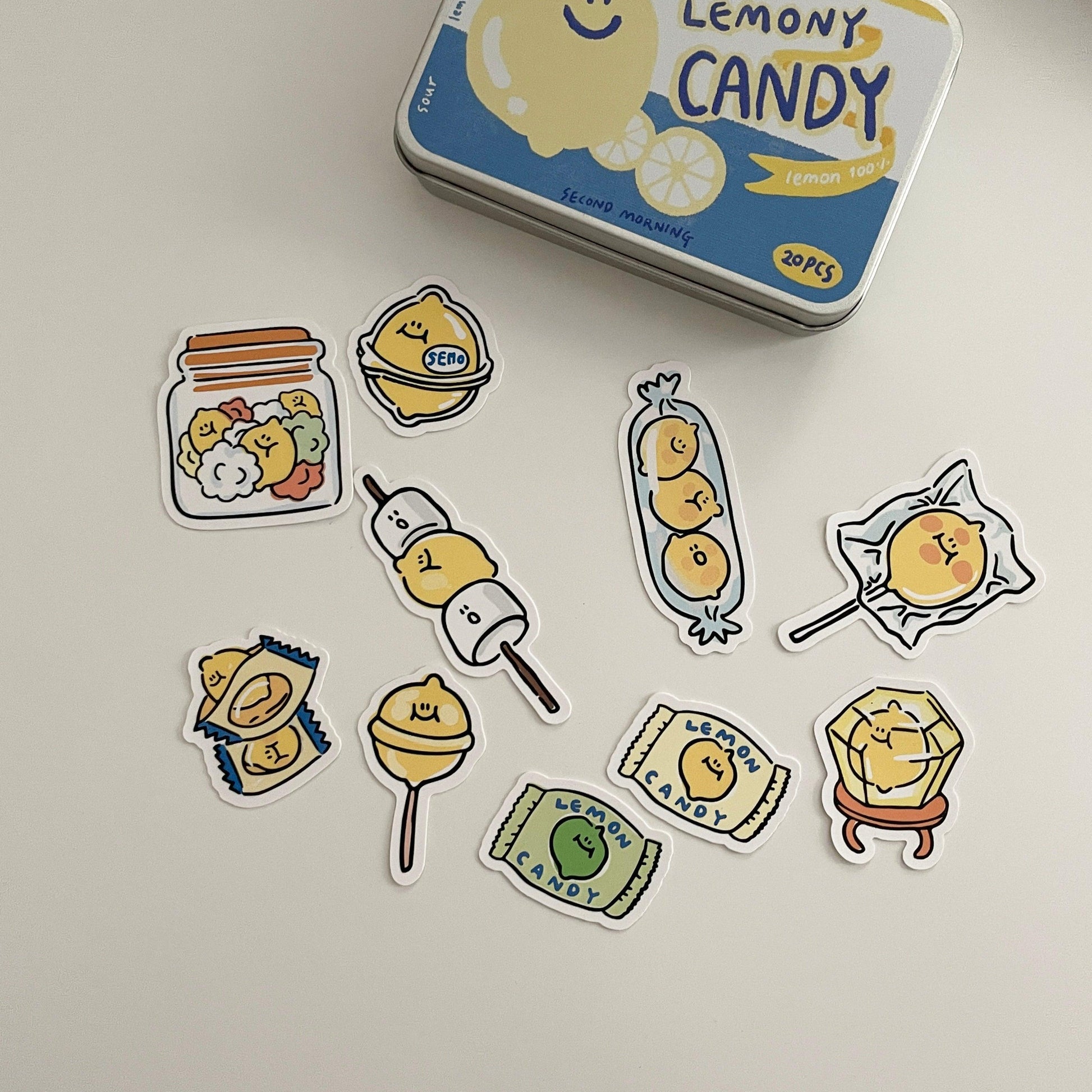 【現貨】Second Morning Semo Sweety Stickers Tin Case Set 貼紙套裝（4款） - SOUL SIMPLE HK