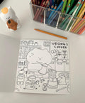3months Ueong's Daily Life Coloring Book 悠仔塗鴉本（12p） - SOUL SIMPLE HK