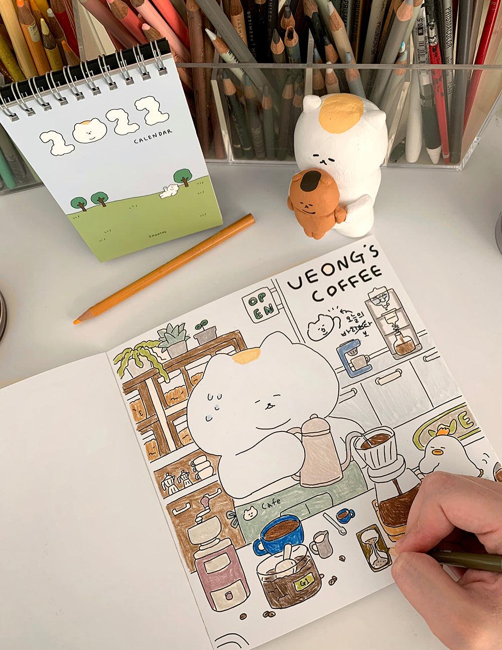 3months Ueong's Daily Life Coloring Book 悠仔塗鴉本（12p） - SOUL SIMPLE HK