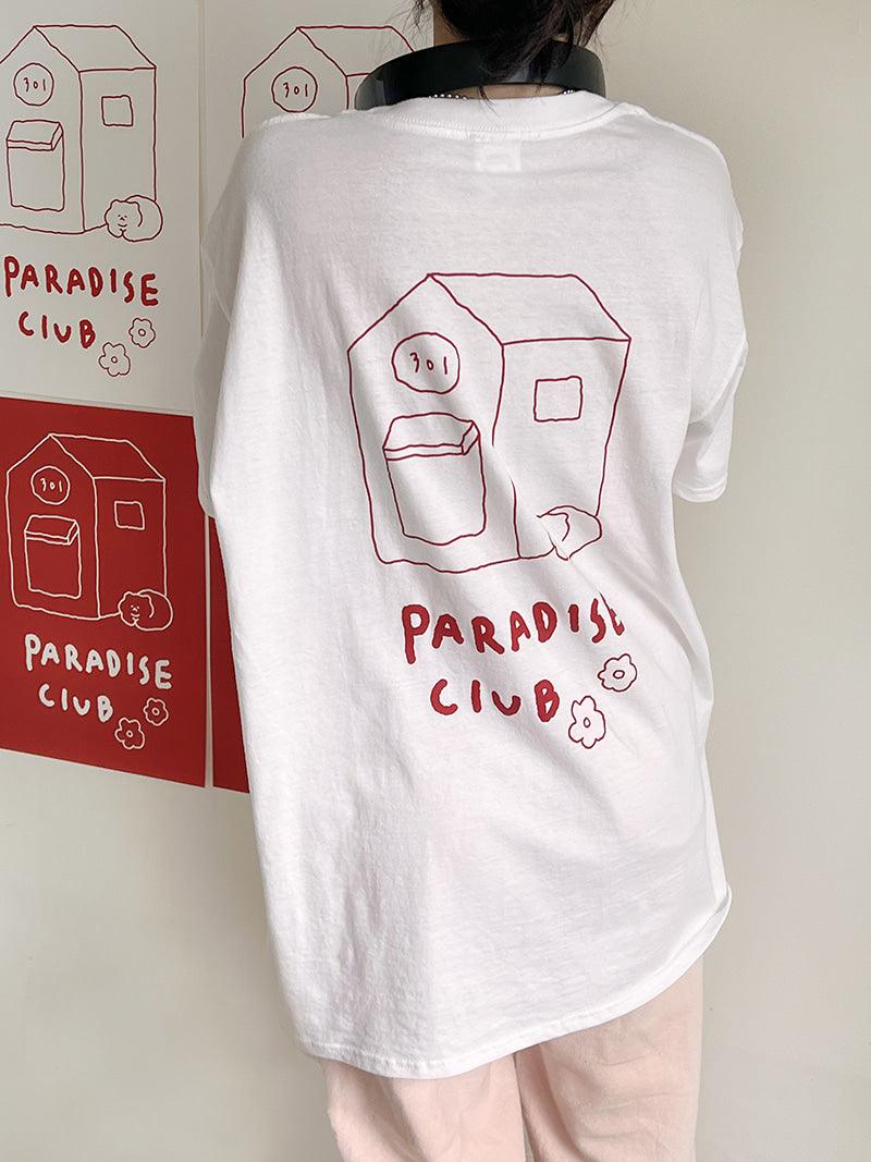 3months Paradise club T-shirt (Burgundy) 裇衫 - SOUL SIMPLE HK