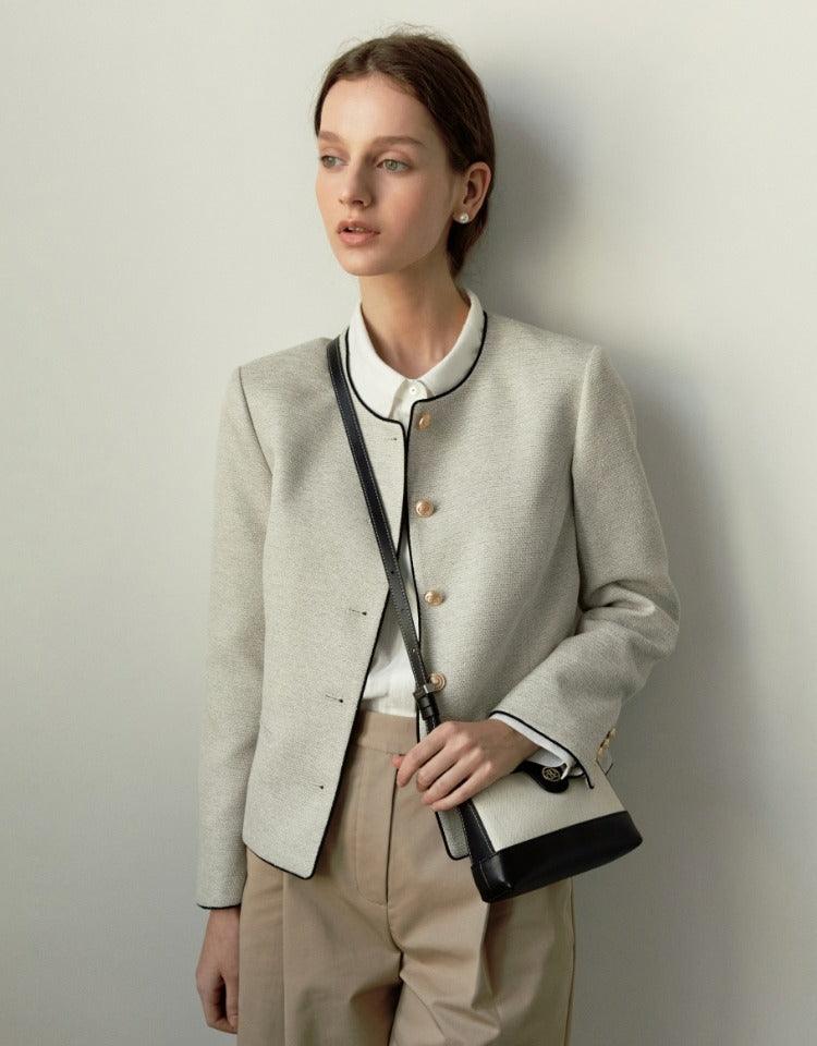 ★depound★ town bag (minicross) herringbone ivory Depound Town Bag (Mini-Cross) [Herringbone Ivory] – Lumière