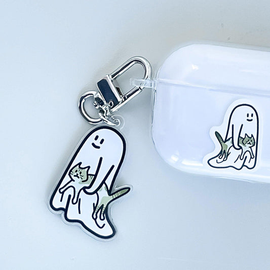 Percentage/Design p/d 幽靈大軍 Ghost Cat Keyring 鎖匙扣 - SOUL SIMPLE HK