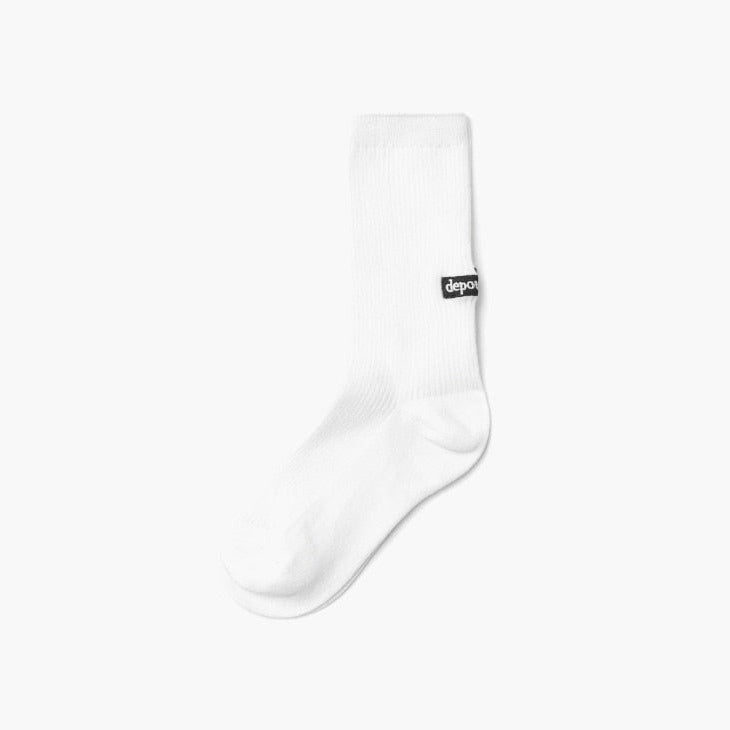 Depound - Logo Ribbed Socks - Ivory 襪子