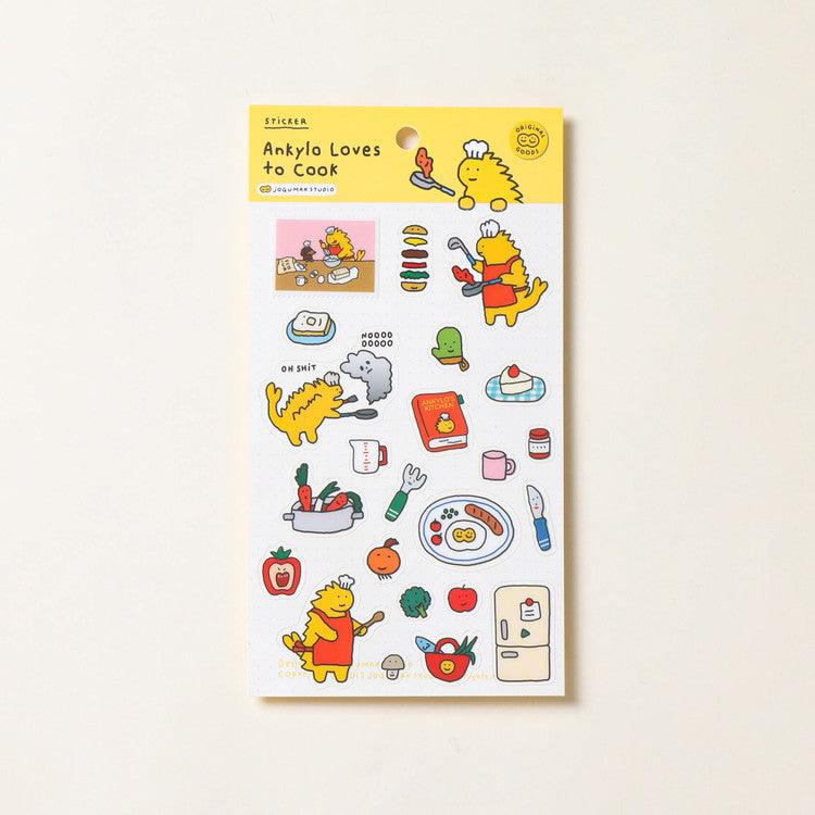 【現貨】Joguman Studio Ankylo Loves to Cook Sticker “甲龍愛做飯”貼紙 - SOUL SIMPLE HK