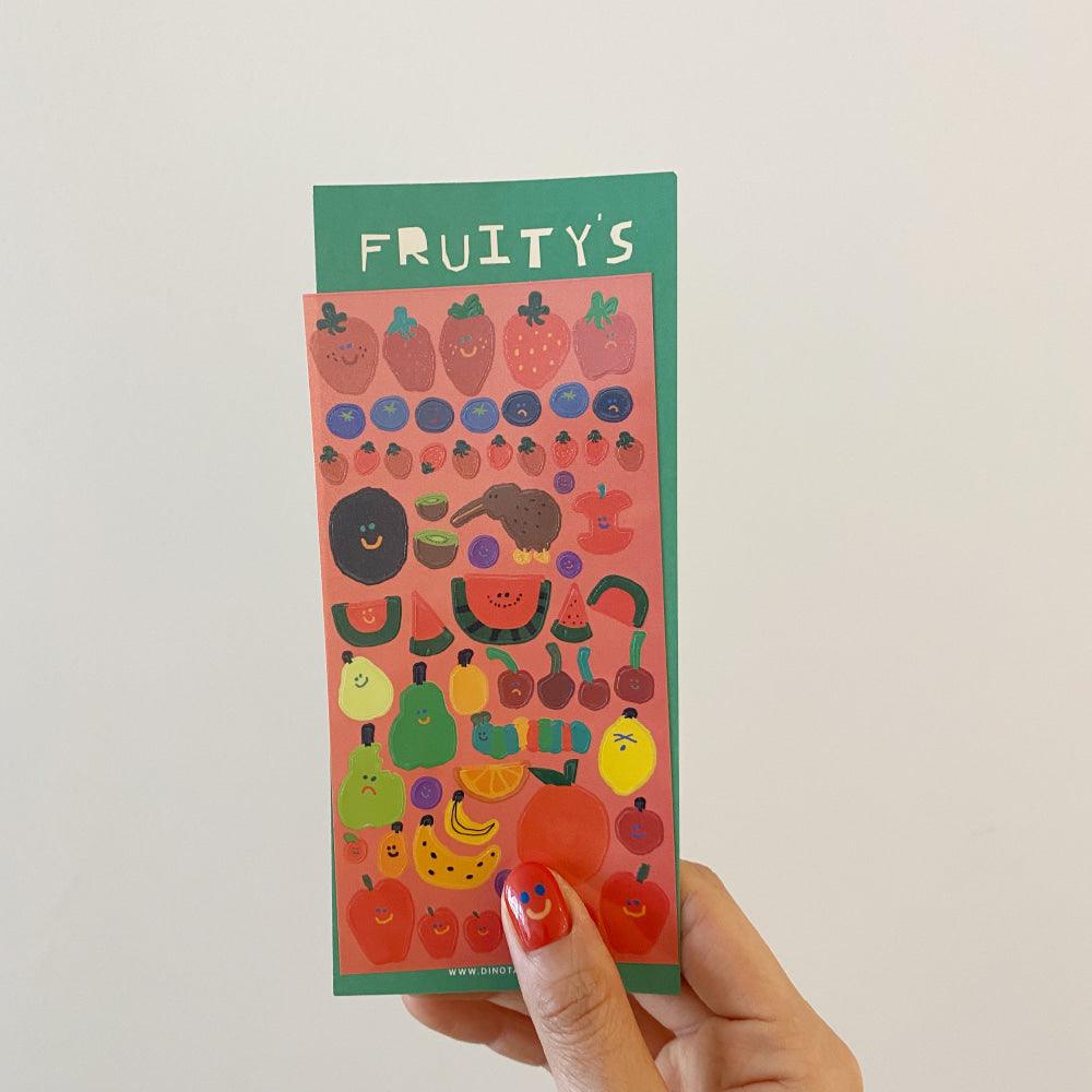 Dinotaeng Fruity's Glitter Sticker 貼紙 - SOUL SIMPLE HK