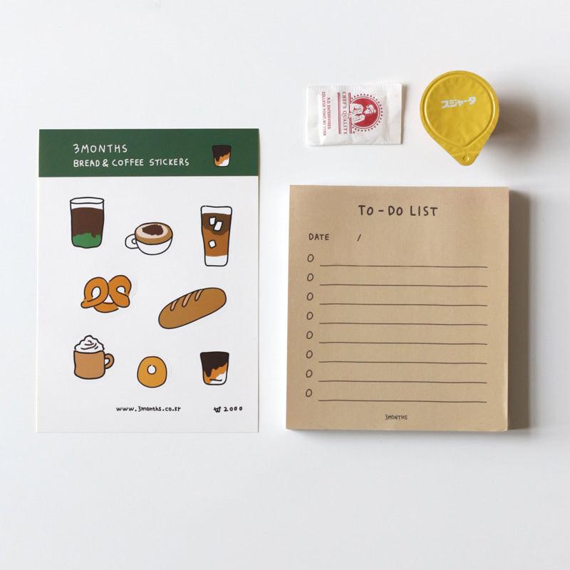 3months Bread & Coffee Sticker 貼紙 - SOUL SIMPLE HK