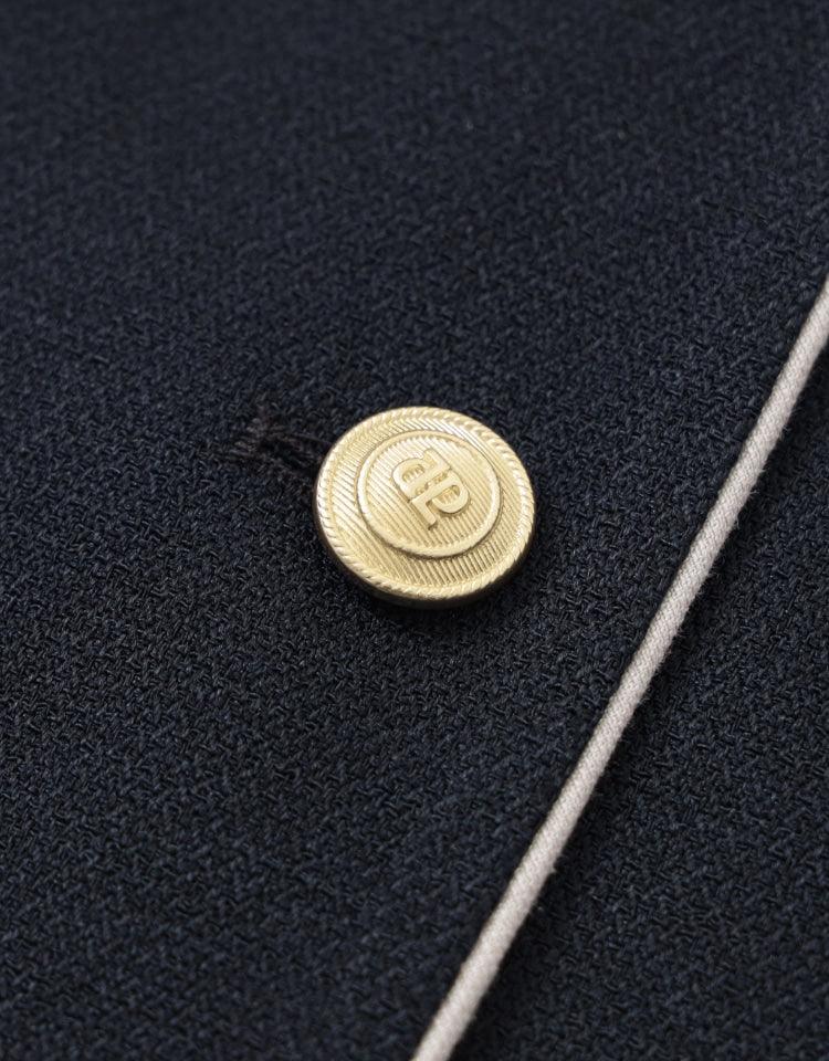 Depound - Tweed Jacket - Navy 斜紋軟呢外套 - SOUL SIMPLE HK