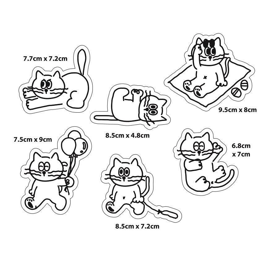 ADDHALF Eddy Big Removable Sticker Pack 貼紙套裝（6p） - SOUL SIMPLE HK