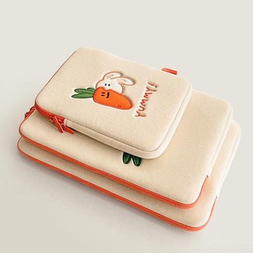 【現貨】Second Morning Yummy Rabbit Carrot iPad/Laptop Pouch 11/13/15吋 平板電腦保護套 - SOUL SIMPLE HK
