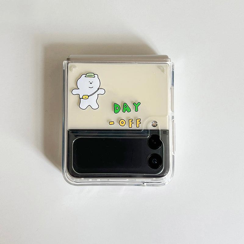 3months Day Off Galaxy Z Flip 3 Jell-Hard Phone Case 手機保護殻 - SOUL SIMPLE HK
