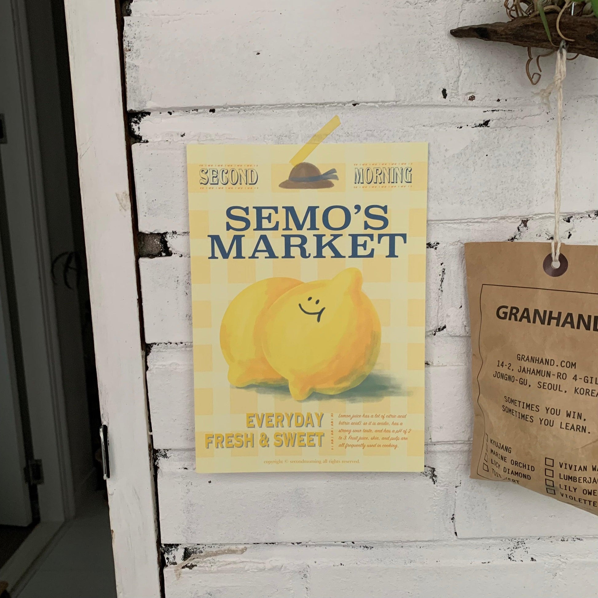 【現貨】Second Morning Semo Mini Poster 迷你海報（6款） - SOUL SIMPLE HK