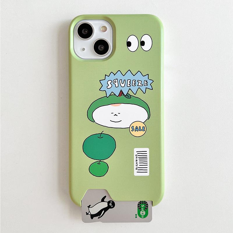 3months Squeezing Apple Jelly/Hard Card Phone Case 手機保護殻（2款） - SOUL SIMPLE HK