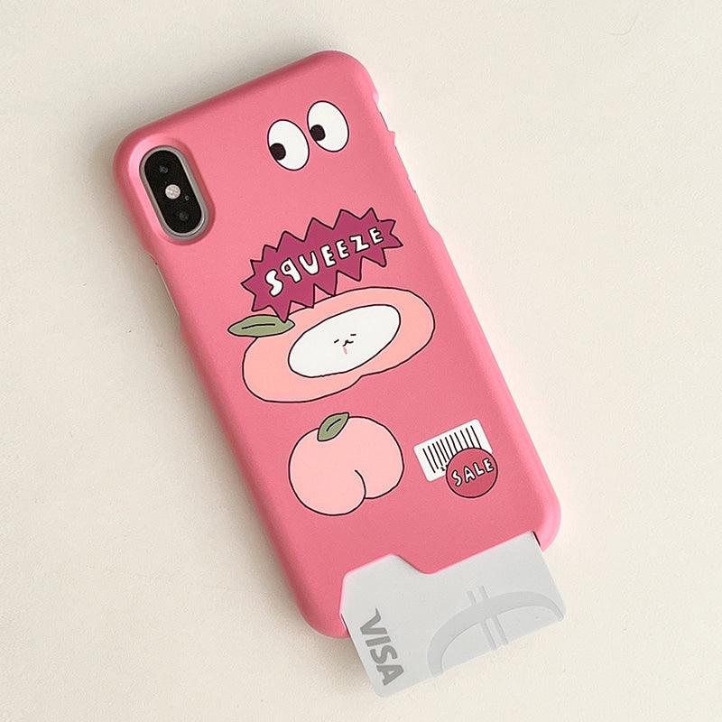 3months Squeezing Peach Jelly/Hard Card Phone Case 手機保護殻（2款） - SOUL SIMPLE HK
