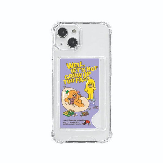 BALLOON FRIENDS Well, Let's Not Grow Up Too Fast Tank Phonecase 手機保護軟殼（有卡套） - SOUL SIMPLE HK